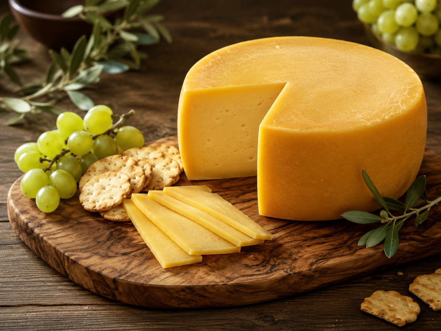 Classic cheese wheel