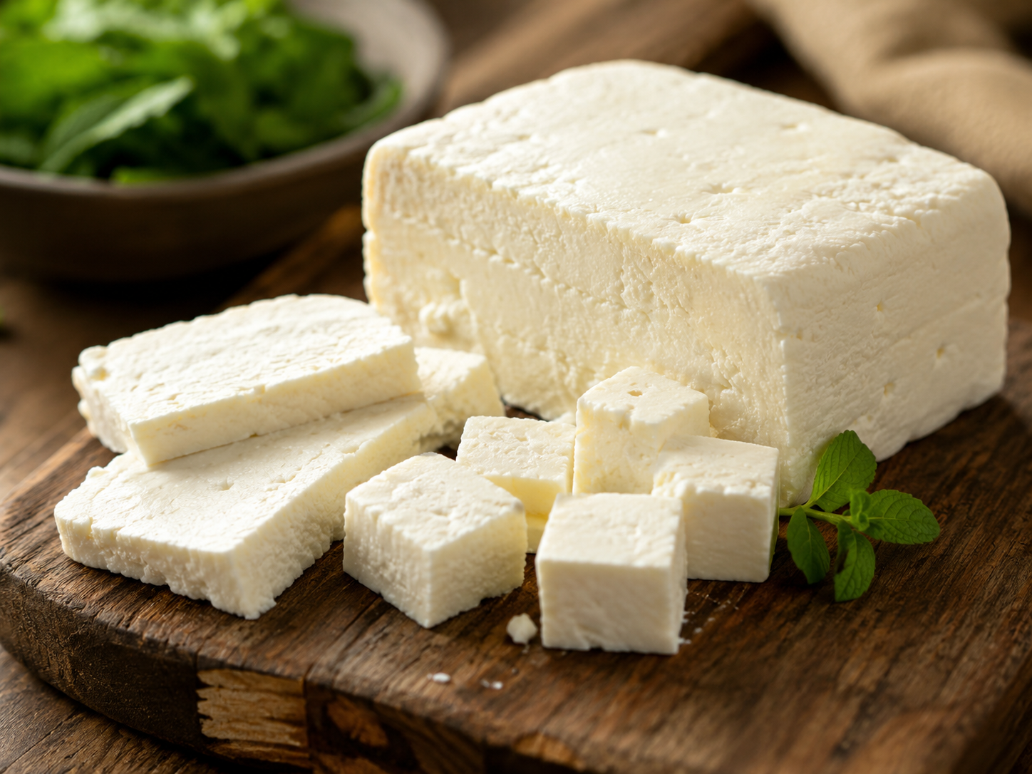 Fresh paneer cheese